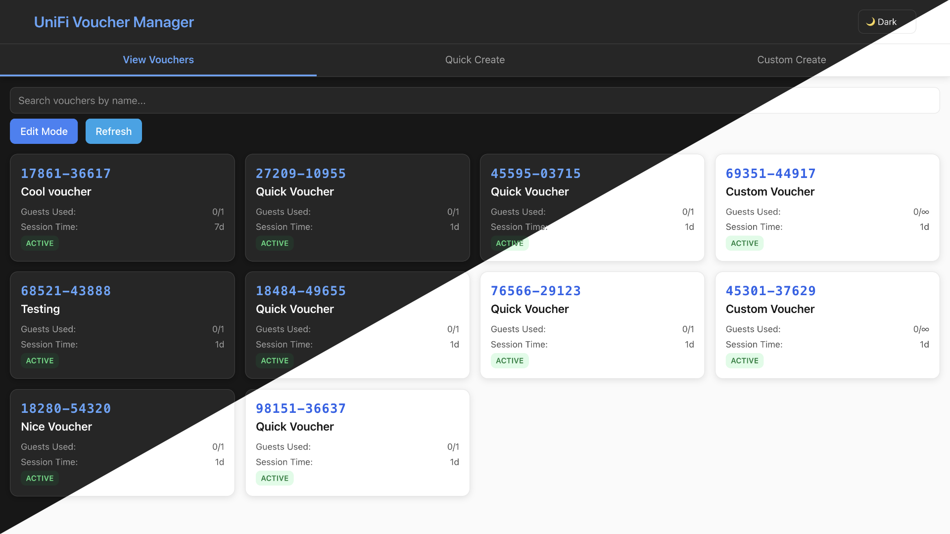 WiFi Voucher Manager